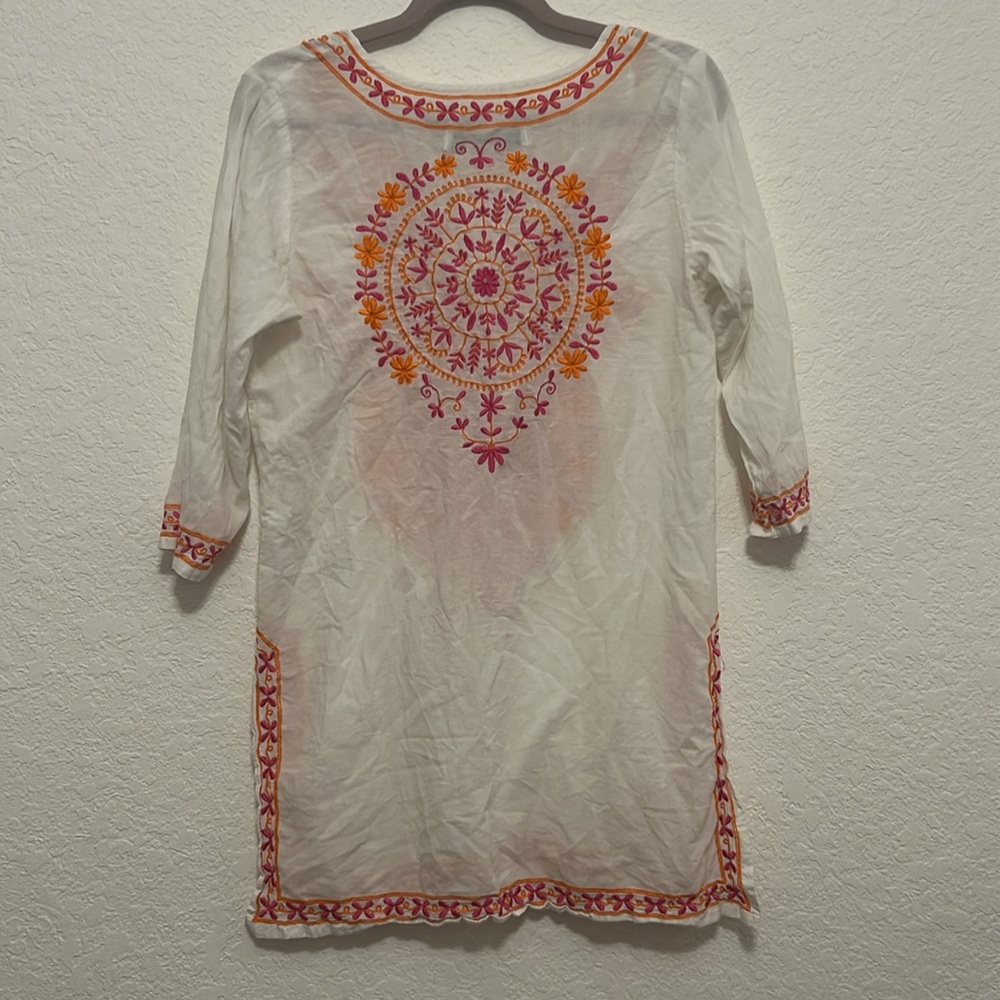 Gretchen Scott Embroidered Tunic Size Small - Picture 6 of 8